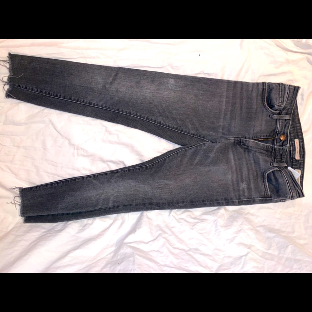Levi gray jeans ankle cropped